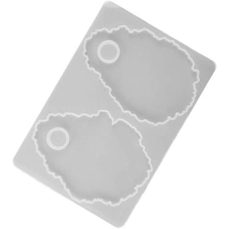 Kunstner Malepalet Silikoneform Agat Brik Resin Epoxyforme til Fremstilling af Agatskiver Makeup Palet Neglekunst Palet Pigmentplade Polish Holder