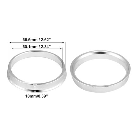 4st OD 56.1mm 57.1mm 63.4mm till ID 54.1mm 56.1mm 64.1mm Bil Nav Centriska Ringar Hjulhåls Center Distans Aluminiumlegering
