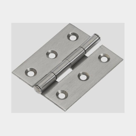 Bisagra de borde Roca, 50 x 40 mm, acero inoxidable resistente a ácidos (AISI 316)