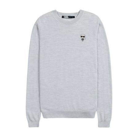 Karl Lagerfeld, Sweatshirts Szary, Mężczyzna, Rozmiar: L