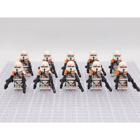 Star Wars Fas 2 212:e Luftburna Klonkrigare Fallskärmsjägare Anpassade Minifigurer