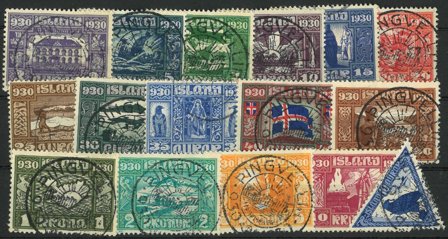 Island 1930 - AFA 125-140 - Stemplet