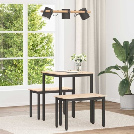 Matbord Naturfärg 60 x 60 x 75 cm Massiv furu