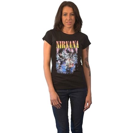 Nirvana Womens/Ladies Unplugged Photograph Bomull T-Shirt 18 UK