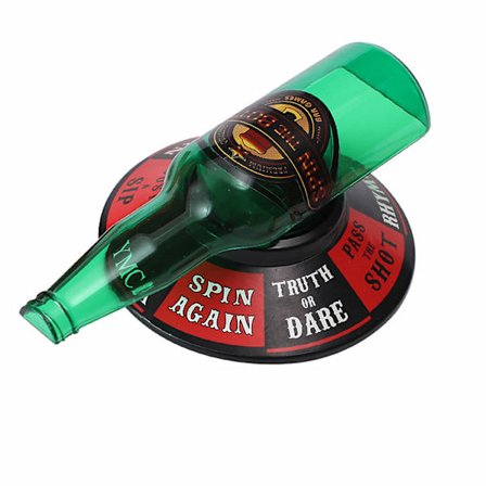 Snurre Flaske Drikkespill, Vertikalt Snurre Flaske Spill, Portabelt Spill, Perfekt for Familie Spillkvelder, Fester og Utendørs Sammenkomster