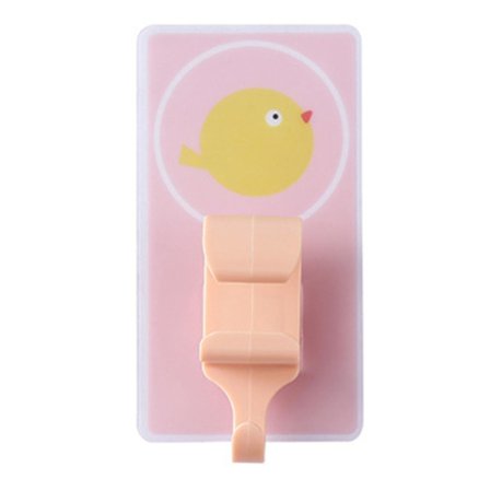 Multifunktionella självhäftande krokar för handfat, 6 st, blå/rosa