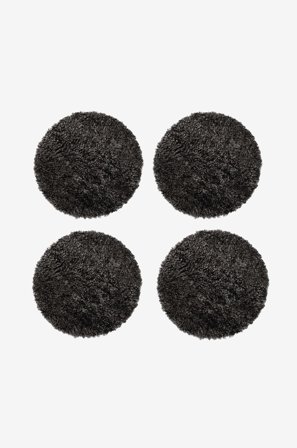 Skinnwille - Istuintyyny pyöreä Curly 4-pack - Harmaa - Istuintyynyt & pehmusteet - 34 - - Homeroom