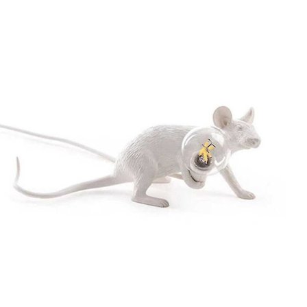 Animal Rat Mouse Table Lamp White Ns2