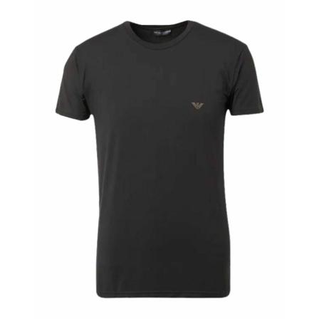 Emporio Armani, T-Shirts Zwart, Heren, Maat:L
