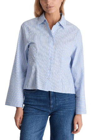 Neo Noir Rosa Stripe Shirt Skjortor Dam Blå 38