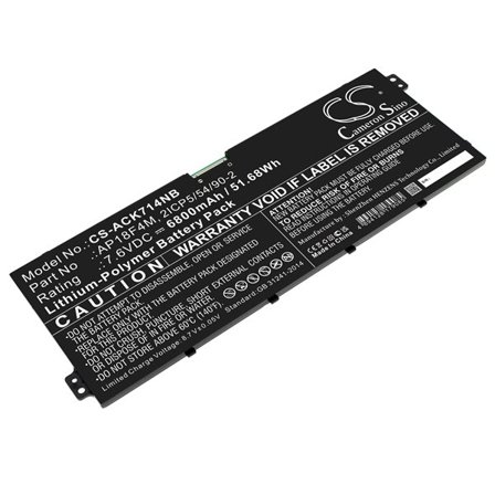 Batteri till Notebook, Bärbar dator för Acer Chromebook 714 CB714-1WT-53FX m.fl.