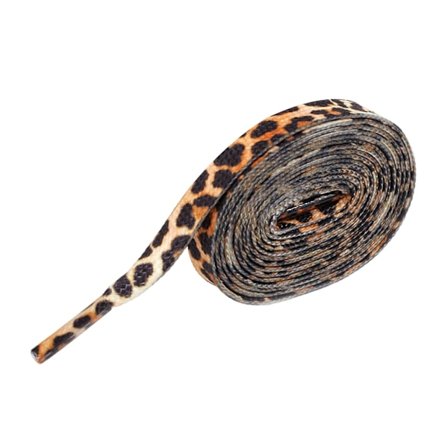 Sko snørebånd med leopardprint, justerbare flade snørebånd til voksne, børn og træningssko
