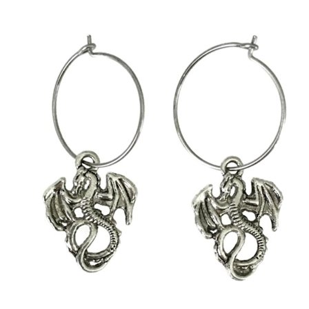 Earrings - Creoles - Dragon