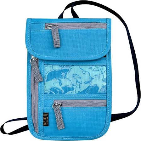 Passholder Halsveske Passveske LAKE BLUE