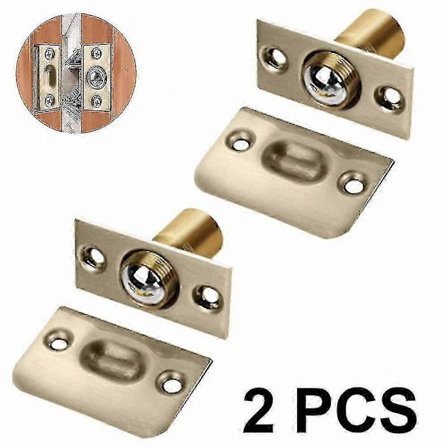 Rustfrit stål kuglelås dørskab hardware, 2 pak justerbare beslag til døre og skabe