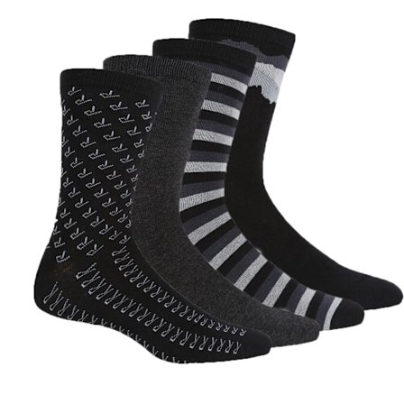 Regatta Lifestyle-strumpor för män (4-pack) 6 UK-8 UK Svart