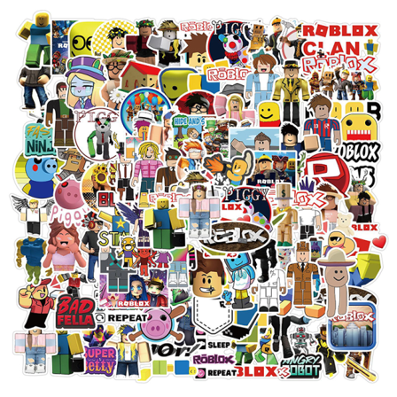 100 Stk/sett Roblox Game Anime Figur Bagasjekopp Notebook Waterp