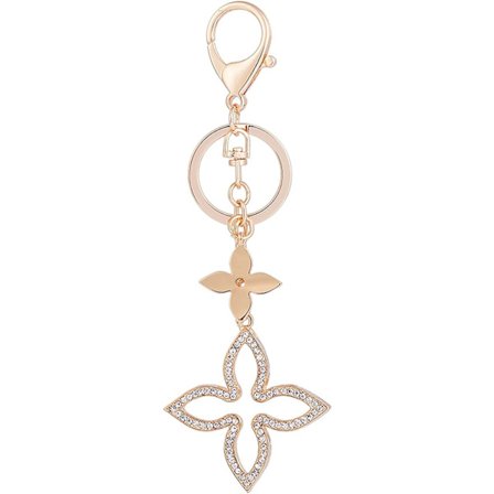 Firkløver nøkkelring krystall rhinestone nøkkelring bilveske Ha