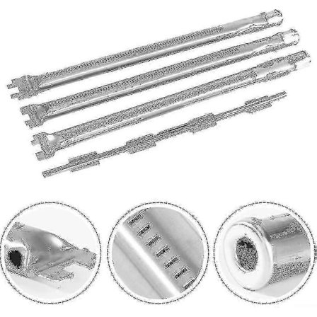 Weber Spirit 300 -sarjan kaasugrillien polttimien vaihtosetti - 46 cm ruostumattomasta teräksestä valmistettu poltin 69787