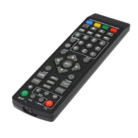 Universal DVB-T2 Set-top Box Fjernkontroll Trådløs Smart TV Stb Kontroller Erstatning For HDTV Smart TV Box Svart