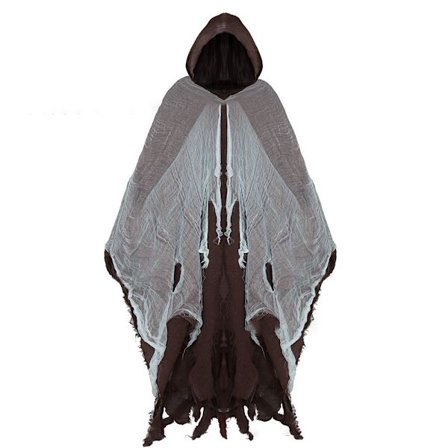 Halloween-aaveasu Aikuisille Pelottava Halloween-viitta Huppuineen