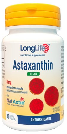 Longlife Astaxanthin Vegan 8mg 60 Perle