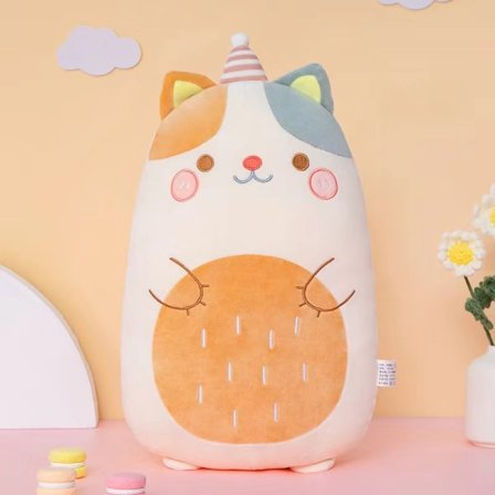 Squishmallows pehmolelu eläin Kawaii pehmeä iso tyyny kissa