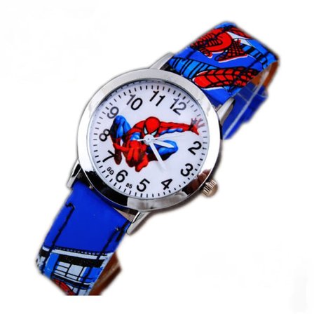 Julklapp Barns Spiderman Klocka Tecknad Armband Barn Superhjälte Present Barn Spider Man-REKOMMENDERA rød