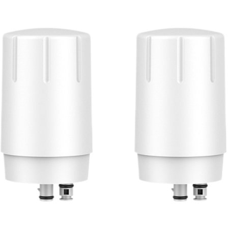 ING Filterpatroner Vandhanefiltre til Vandfilterhane 2 Stykker Vandfilterelementer Vandhanefilterelementer Vandhanefilter Hvid