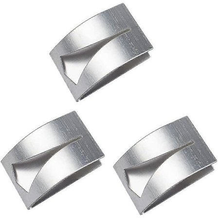 3 stk. Viskestykkeholdere, Selvklæbende Håndklædeophæng i Rustfrit Stål