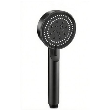 Duschhuvud med filter för hårt vatten, 5 spraylägen, Högtrycksvattenbesparande duschhuvud, 20 filterlager, Kraftfullt duschhuvud, Svart