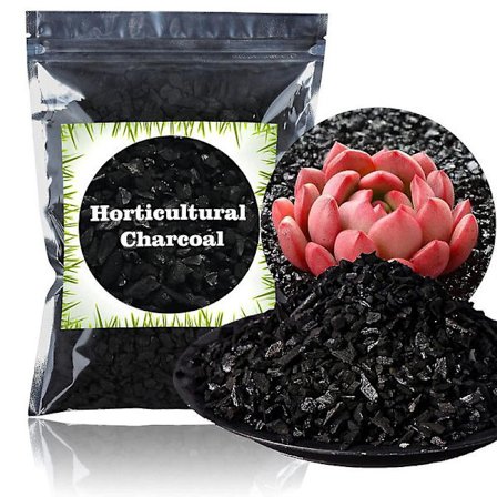 Horticultural Charcoal til planter 1 qt af Doter, helt naturligt hårdttrækul, aktivt kul til jordforbedring, orkideer, terrarier (1qt)