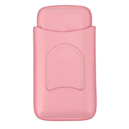 Sigarettuetui High End Lær Mote Bærbar Reise Sigarett Holder Etui for 3 Sigaretter Rosa