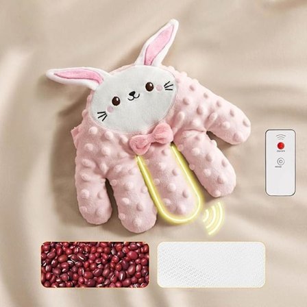 Elektrisk Baby Beroligende Håndflate med Fjernkontroll, Søvnmønster med Fjernkontroll Rosa