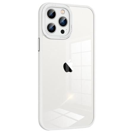 Iphone 14 Pro Skal Kameraram I Metall - Vit