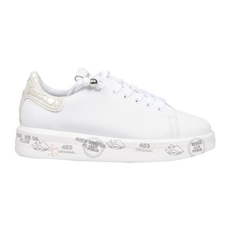 Premiata, Women Shoes Sneakers Wit, Dames, Maat:37 EU,leer