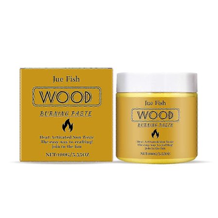 Nem DIY Træbrændingspasta til Pyrografi på Træ, Læder & Papir - Hurtige, Professionelle Resultater