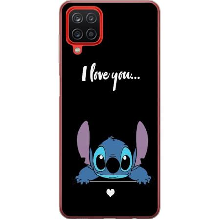 Samsung Galaxy A12 Gennemsigtig cover Stitch Jeg Elsker Dig