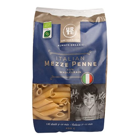Urtekram Fuldkornspenne Ø 500 g, Helse & Madvarer, Pasta, Ris & Bælgfrugter, Pasta & Nudler