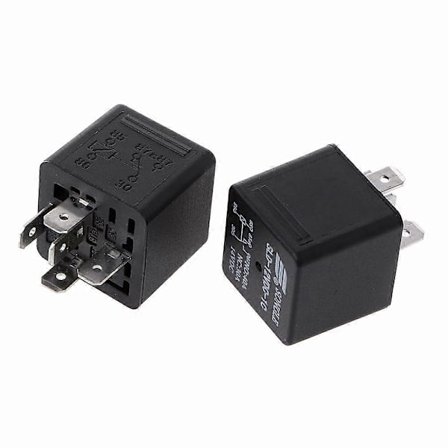 2 stk. sett SLDH-12VDC-1C 16W høyeffektsrelé NO 80A NC 60A 5-pinners bilrelé