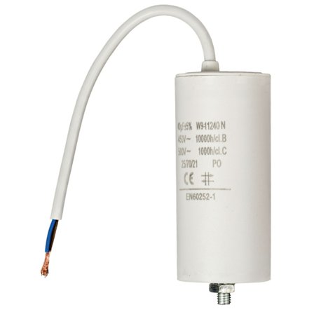 Kondensaattori 40.0uf / 450 V + cable