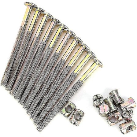 Sl M6 Bult för möbler, sexkantskruvar för spjälsäng, våningssängar, stolar (100mm) Shisanq