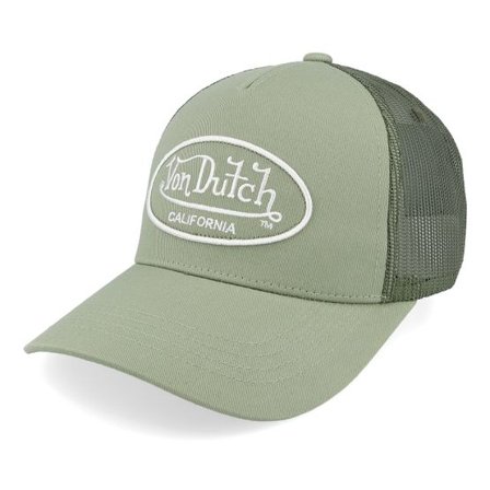 Von Dutch - Grön trucker Keps - Oval Patch Green Trucker @ Hatstore