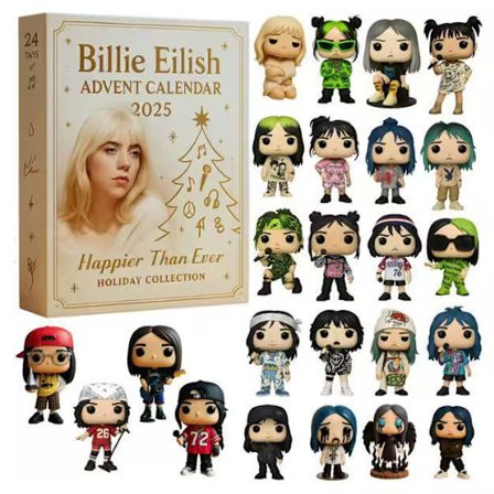 2025 Jule- og Adventskalender - Billie Eilish-tema Adventskalender Blindboks Overraskelsesgave