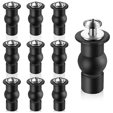 10 stk Toalettskruer Universal Toalett Ekspanderende Skruer Toalett Hengsel Bolt Erstatning Gummi Blin