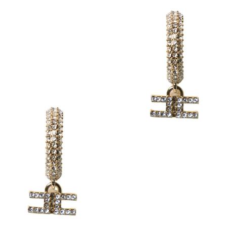 Elisabetta Franchi Earrings Gul, Dame Øreringe, Størrelse: ONE Size