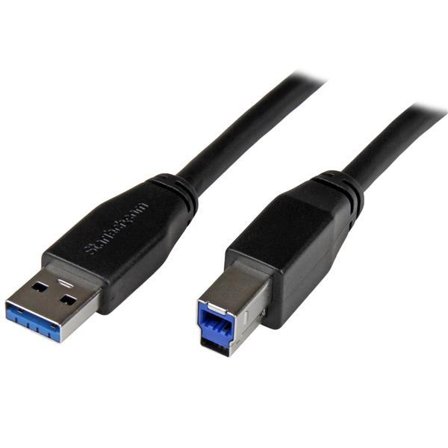 StarTech 30ft USB 3.0 USB-A to USB-B Cable - M/M - Active - USB Type-A to USB Type-B Cable - USB 3.1 Gen 1 (5 Gbps) Cable (USB3SAB10M) - USB-kabel -