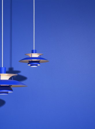 PH 5 mini taklampe Ø30 - monochrome blå