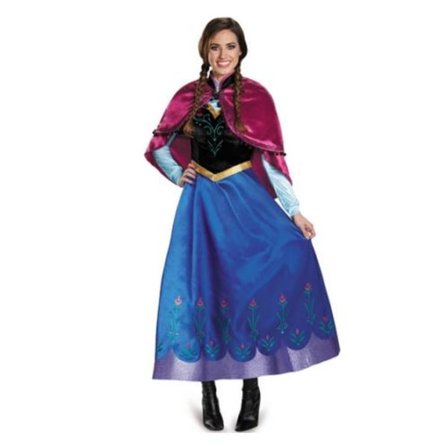 Snow Queen Blue Vuxen kostym Cosplay Fancy Xmas /