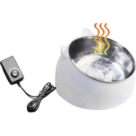 Justerbar Temperatur Vinteropvarmet Kæledyrsskål til Hunde, Katte, Kaniner & Kyllinger_Kvalitetsgaver